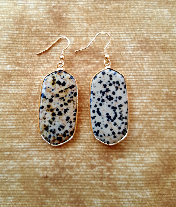 Earrings - Gold Color / Stone