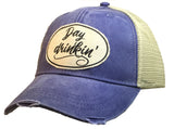 "Day Drinkin' " Distressed Trucker Cap