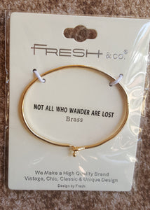 Bracelet  (Not all who wander are lost)
