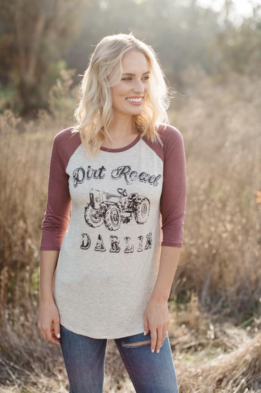 Dirt Road Baseball Tee