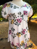 Yellow & Pink pocket tee