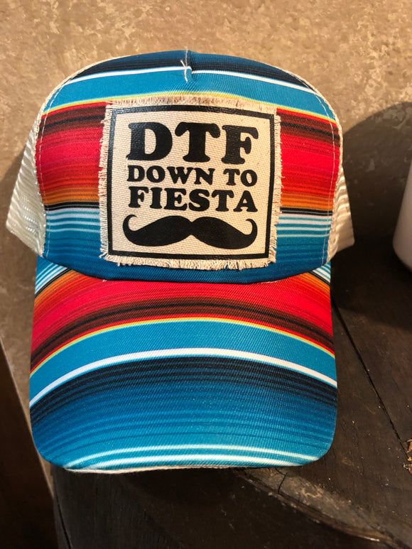 DTF Down To Fiesta High Ponytail Hat