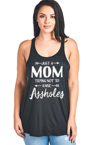 Just A Mom Flowy Tank Top