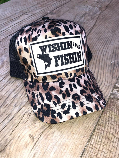 Wishin I Was Fishin Hat - Black Crown Boutique